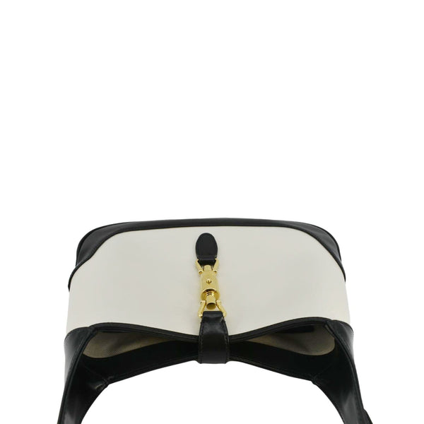 GUCCI Jackie 1961 Small Leather Shoulder Bag White 636706