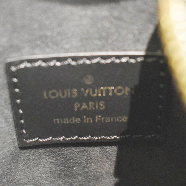 LOUIS VUITTON Side Trunk PM Grained Leather Tote Shoulder Bag Black