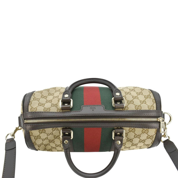GUCCI Vintage Web Original GG Boston Bag Beige 247205