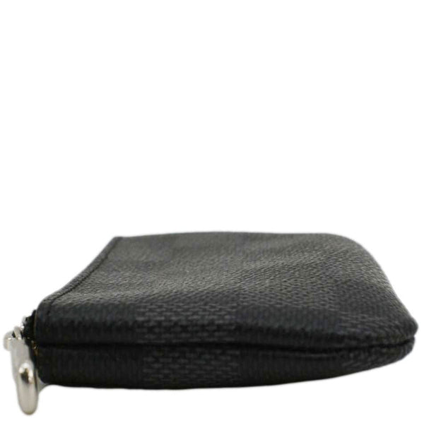 LOUIS VUITTON Damier Graphite Key Coin Pouch Black