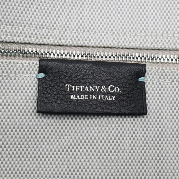 TIFFANY & CO Tiffany Travel Weekend Canvas Tote Bag Light Grey