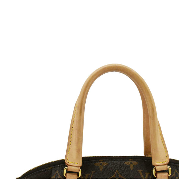 LOUIS VUITTON Rivoli PM Monogram Canvas Satchel Bag Brown