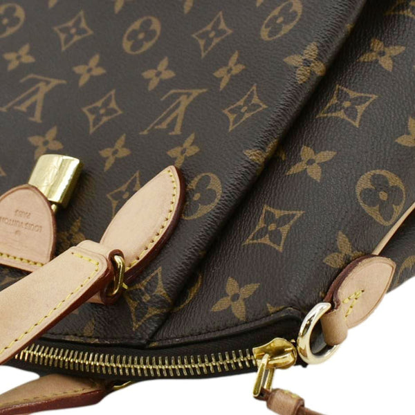 LOUIS VUITTON Rivoli PM Monogram Canvas Satchel Bag Brown