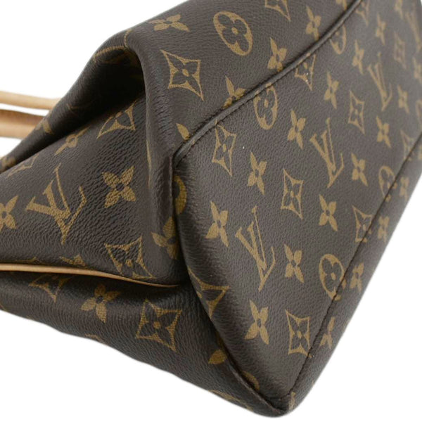 LOUIS VUITTON Rivoli PM Monogram Canvas Satchel Bag Brown