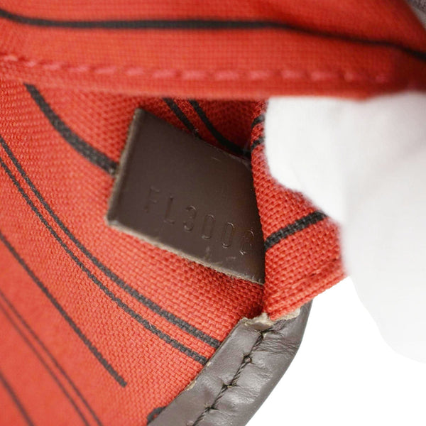 LOUIS VUITTON Neverfull GM Damier Ebene Tote Shoulder Bag Brown