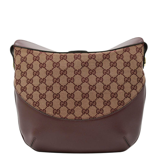 GUCCI Arli Medium Canvas Brown back look
