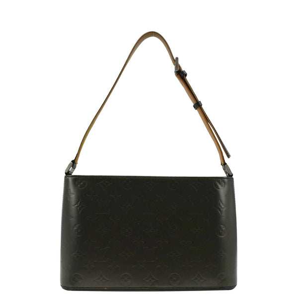 LOUIS VUITTON Leather Shoulder Bag Black back look