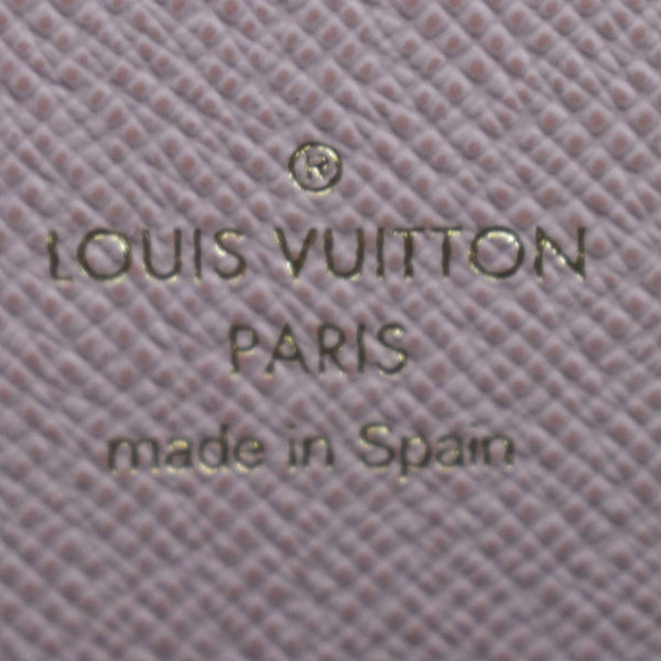 LOUIS VUITTON Clemence Monogram Canvas Zippy Wallet Brown
