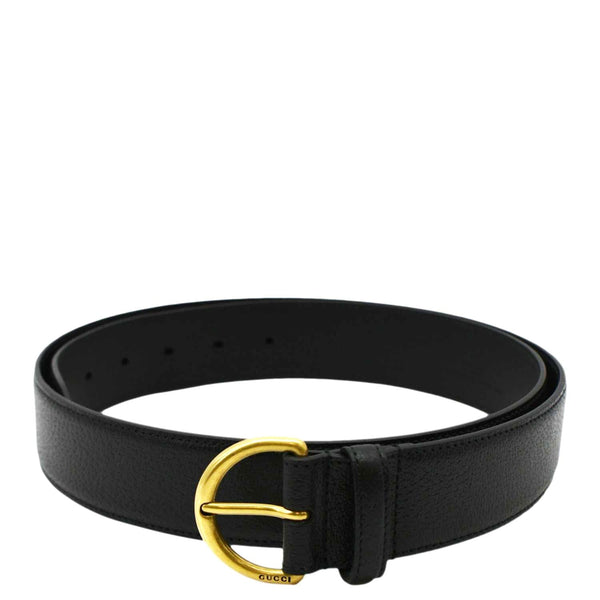 GUCCI Leather Belt Black 573325 Size 105 42