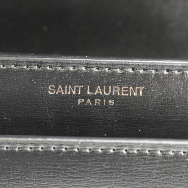 YVES SAINT LAURENT Sunset Medium Leather Shoulder Bag Black