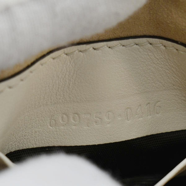 GUCCI GG Marmont Mini Matelasse Leather Shoulder Bag White 699759