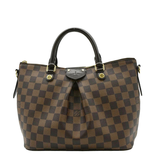 LOUIS VUITTON Damier Ebene Shoulder Bag Brown back look