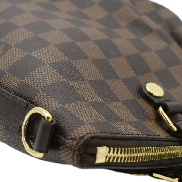 LOUIS VUITTON Damier Ebene Shoulder Bag Brown front right corner look