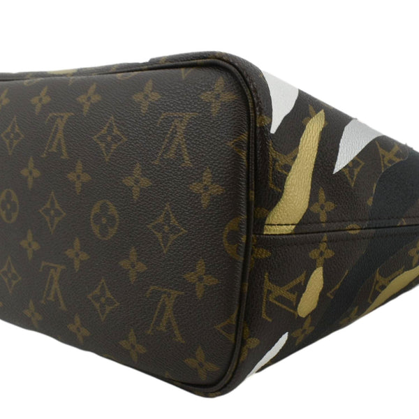 LOUIS VUITTON X LOL Neverfull MM Monogram Canvas Bag with lower left side view