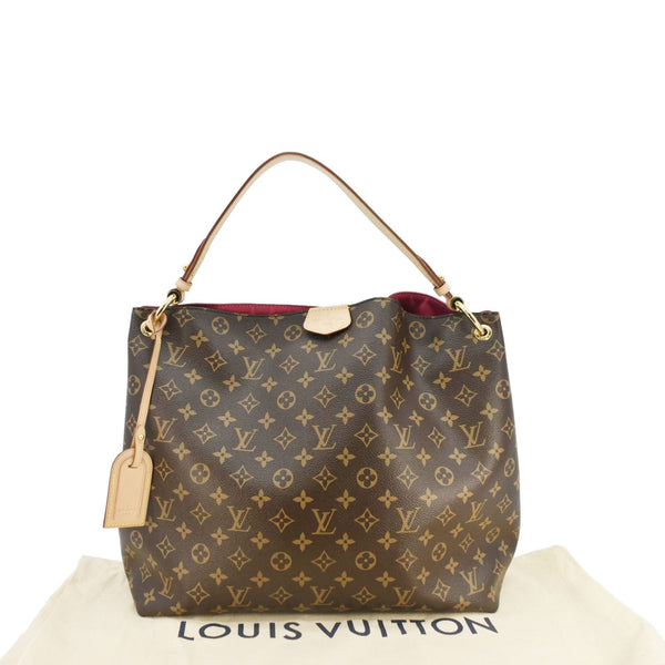 LOUIS VUITTON Graceful MM Monogram Canvas Shoulder Bag Brown