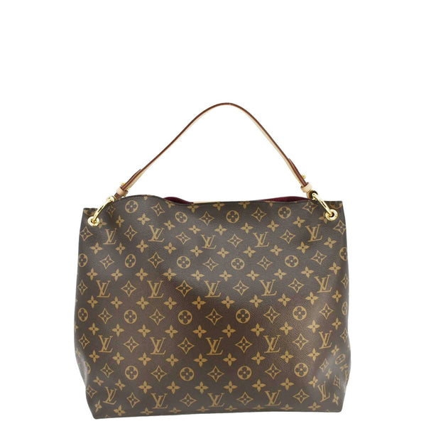 LOUIS VUITTON Graceful MM Monogram Canvas Shoulder Bag Brown