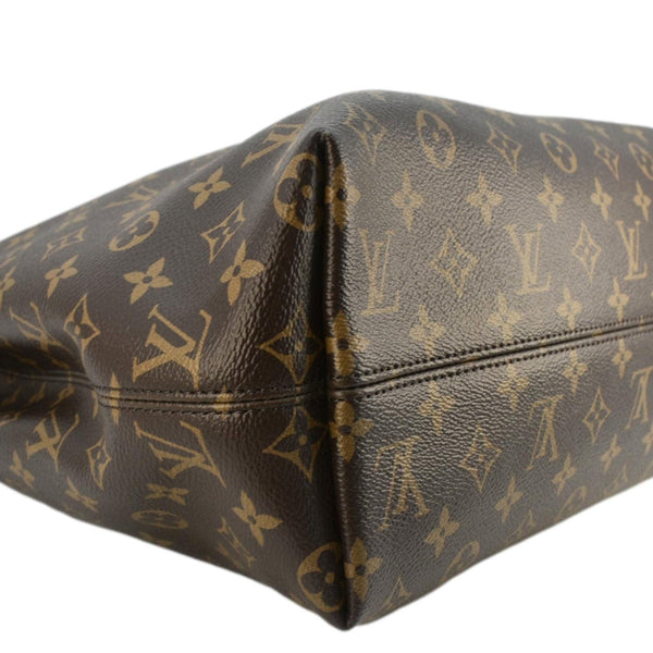 LOUIS VUITTON Graceful MM Monogram Canvas Shoulder Bag Brown