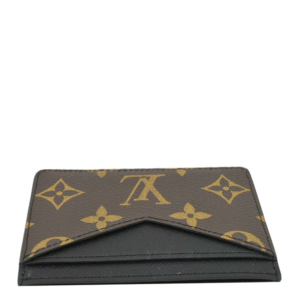 LOUIS VUITTON Neo Porte Cartes Monogram Macassar Card Holder Black