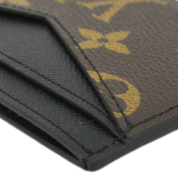 LOUIS VUITTON Neo Porte Cartes Monogram Macassar Card Holder Black