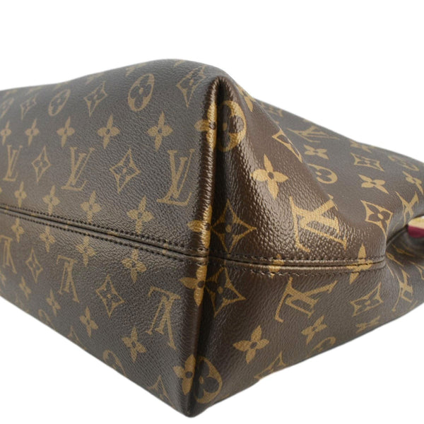 LOUIS VUITTON Graceful MM Monogram Canvas Shoulder Bag Brown