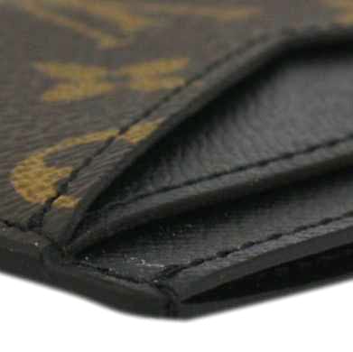 LOUIS VUITTON Neo Porte Cartes Monogram Macassar Card Holder Black