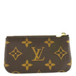 LOUIS VUITTON  Key Cles Monogram Canvas Coin Case Brown