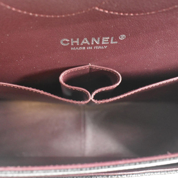 CHANEL Classic Jumbo Double Flap Quilted Caviar Leather Shoulder Bag Black