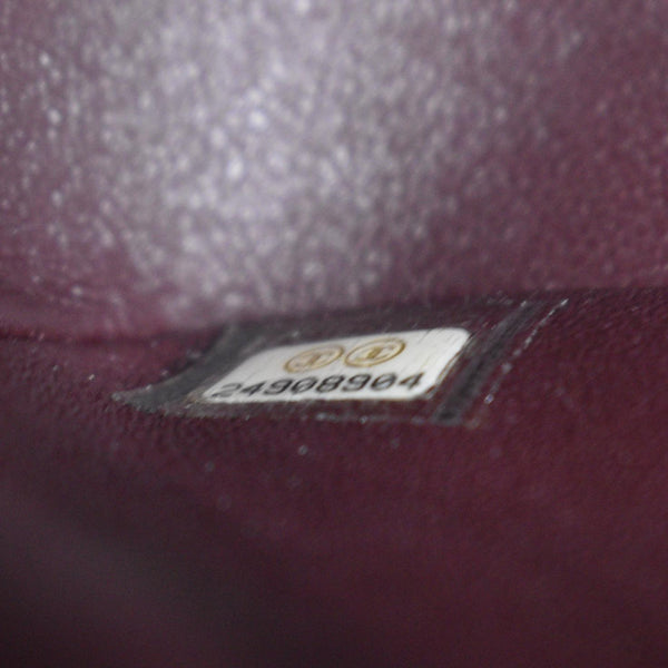 CHANEL Classic Jumbo Double Flap Quilted Caviar Leather Shoulder Bag Black