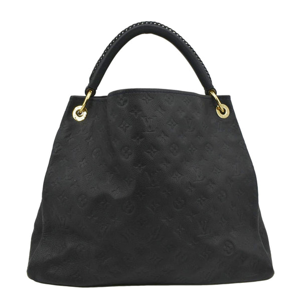 LOUIS VUITTON Artsy MM Empreinte Leather Shoulder Bag Navy Blue