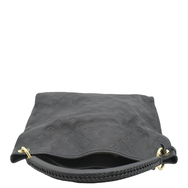 LOUIS VUITTON Artsy MM Empreinte Leather Shoulder Bag Navy Blue