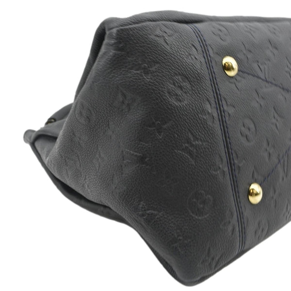 LOUIS VUITTON Artsy MM Empreinte Leather Shoulder Bag Navy Blue