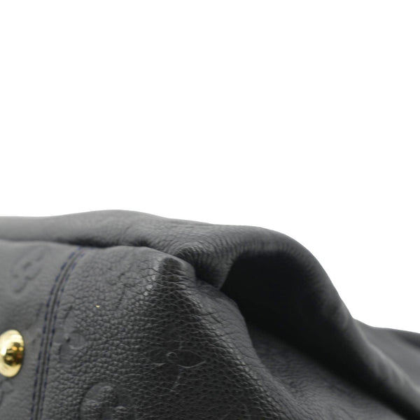 LOUIS VUITTON Artsy MM Empreinte Leather Shoulder Bag Navy Blue