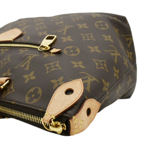 LOUIS VUITTON Iena PM Monogram Canvas Shoulder Bag Brown