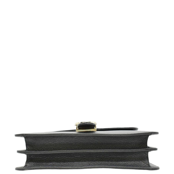 GUCCI Leather Crossbody Bag Black lower look