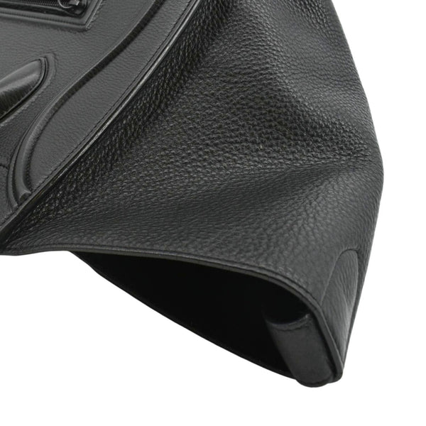 CELINE Luggage Phantom Medium Leather Tote Bag Black