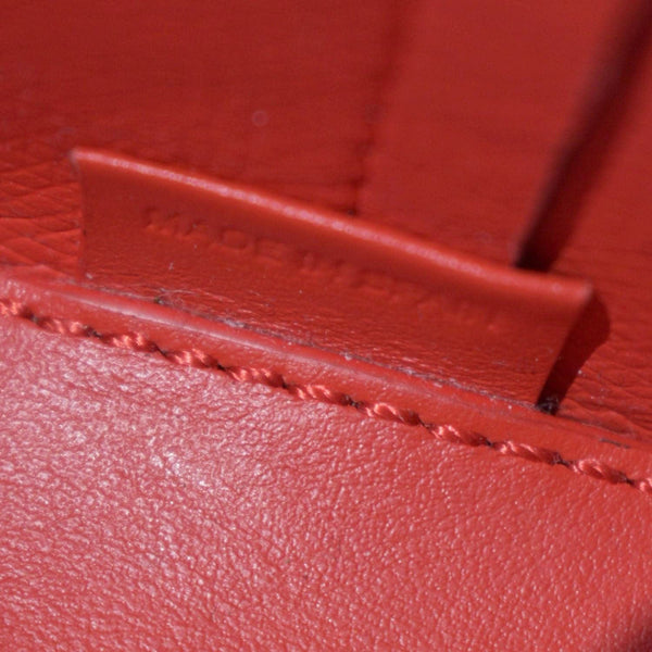 CHRISTIAN LOUBOUTIN Cabarock Mini Crocodile Embossed Leather Shoulder Bag Brown