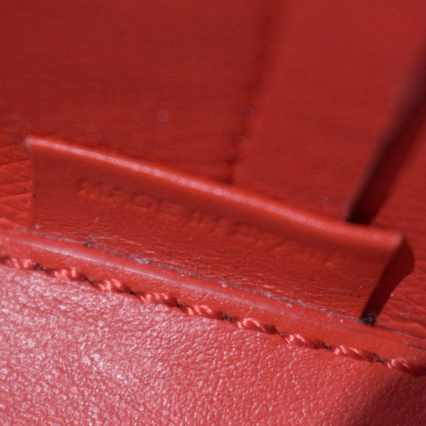 CHRISTIAN LOUBOUTIN Cabarock Mini Crocodile Embossed Leather Shoulder Bag Brown