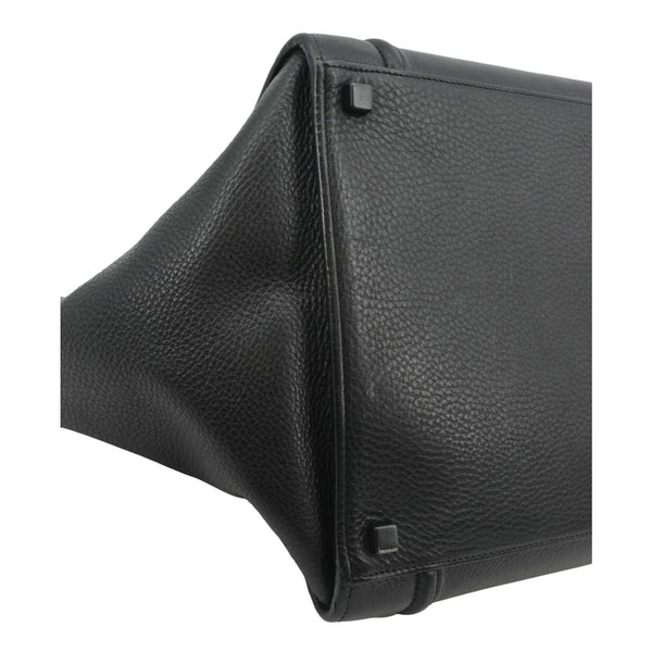 CELINE Luggage Phantom Medium Leather Tote Bag Black