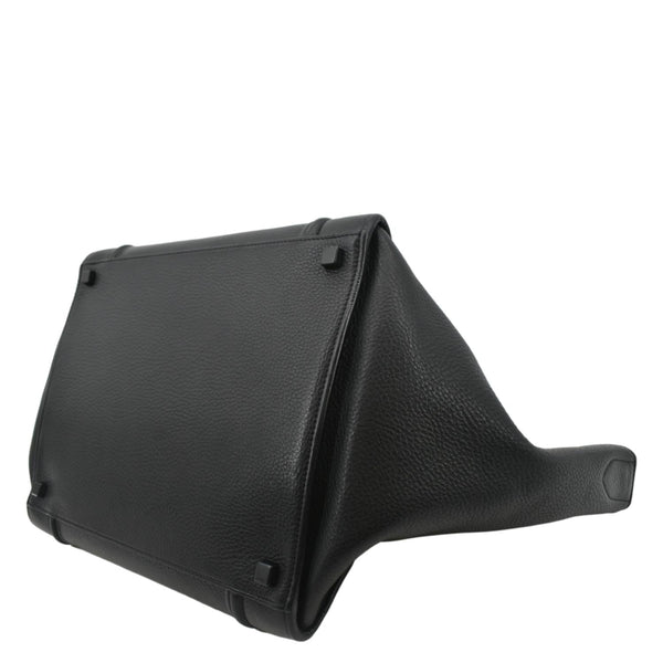 CELINE Luggage Phantom Medium Leather Tote Bag Black