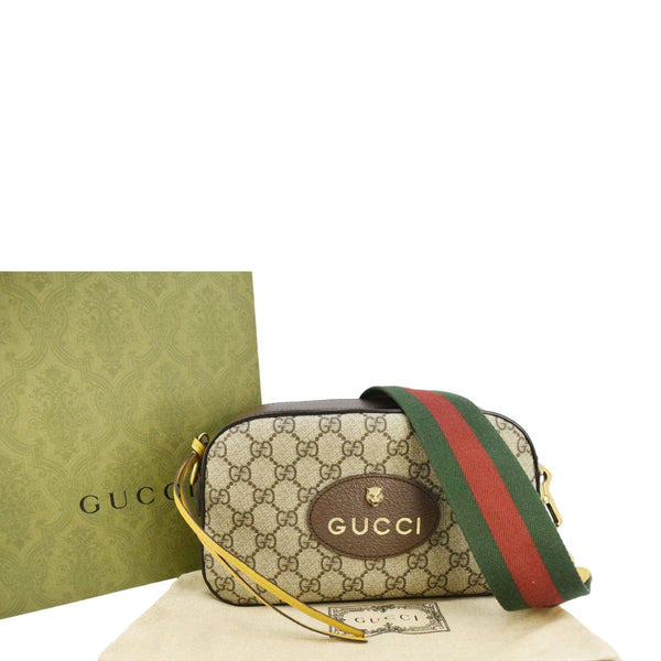 GUCCI Neo Vintage GG Supreme Canvas Messenger Bag Beige 476466