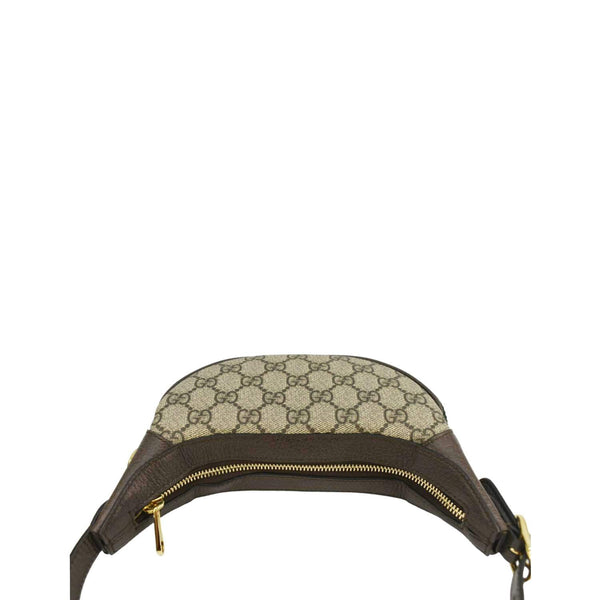 GUCCI Ophidia Mini GG Supreme Canvas Hobo Bag Beige 658551