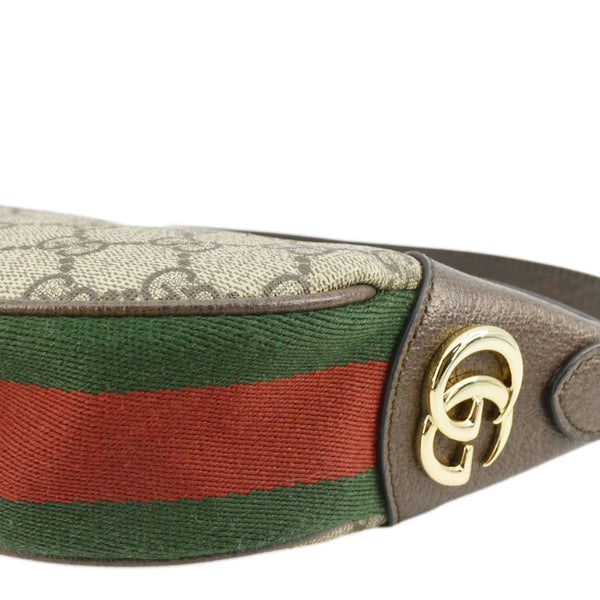 GUCCI Ophidia Mini GG Supreme Canvas Hobo Bag Beige 658551