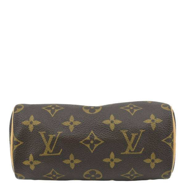 LOUIS VUITTON Mini Speedy HL Monogram Canvas Satchel Bag Brown