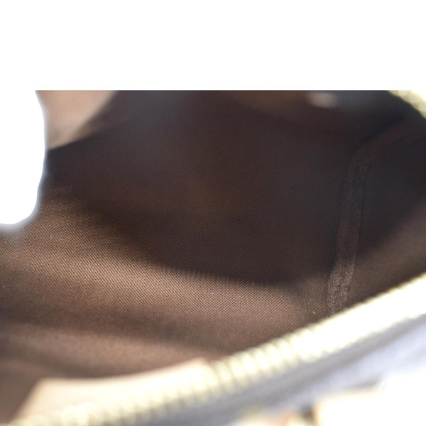 LOUIS VUITTON Mini Speedy HL Monogram Canvas Satchel Bag Brown