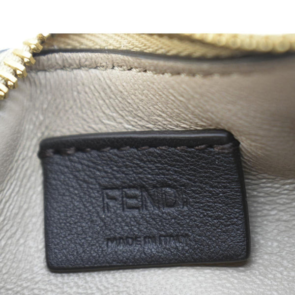 FENDI FendiGraphy Mini Smooth Leather Hobo Bag Cream
