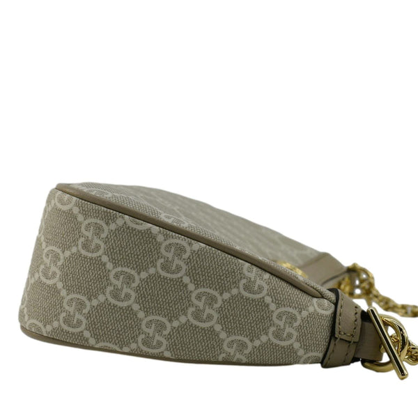 GUCCI Ophidia Small GG Supreme Canvas Hobo Bag Beige 735145