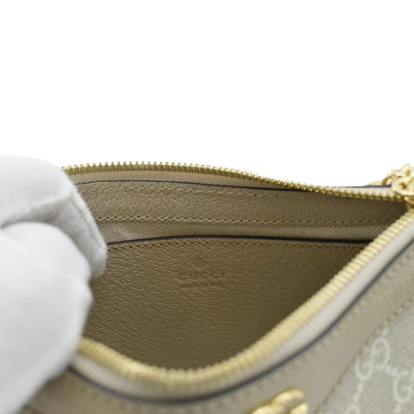 GUCCI Ophidia Small GG Supreme Canvas Hobo Bag Beige 735145