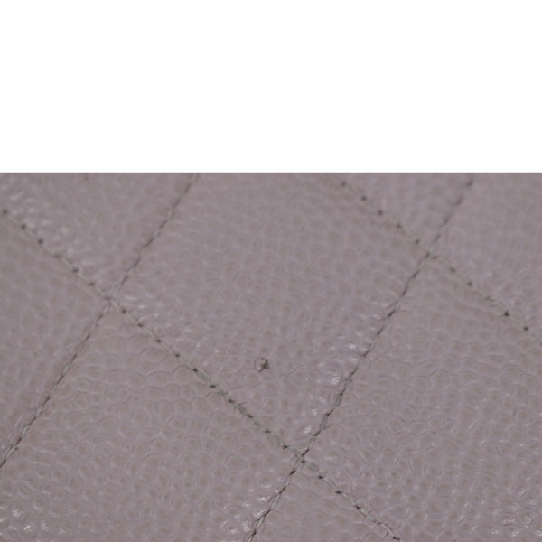 CHANEL Vintage Classic Jumbo Single Flap Caviar Leather Shoulder Bag Dusty Pink