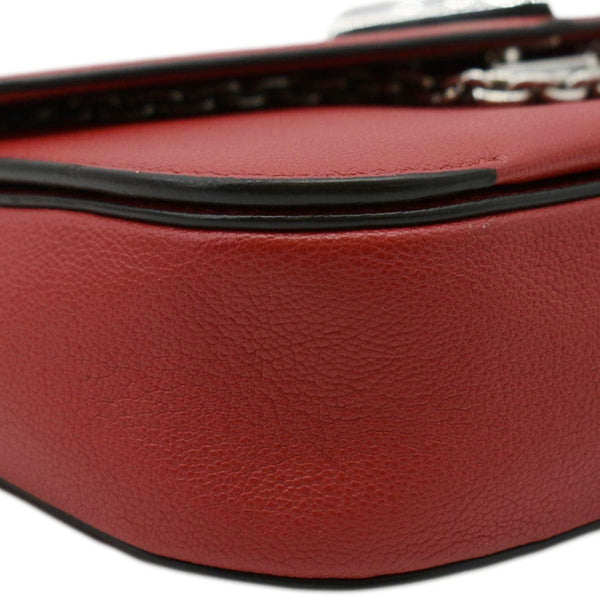 LOUIS VUITTON Very Monogram Leather Messenger Bag Red