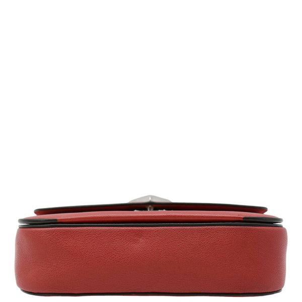 LOUIS VUITTON Very Monogram Leather Messenger Bag Red